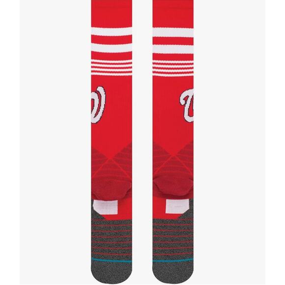 Stance MLB Washington Nationals Diamond Pro Over The Calf Height Socks Sz L 9-13 - Picture 3 of 7